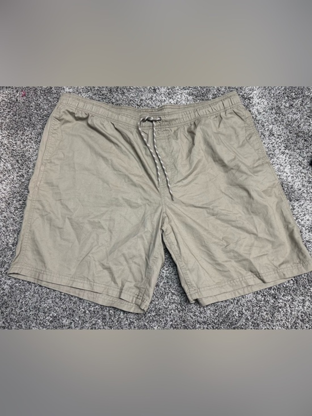 Amazon Essentials Beige Elastic Waist Shorts